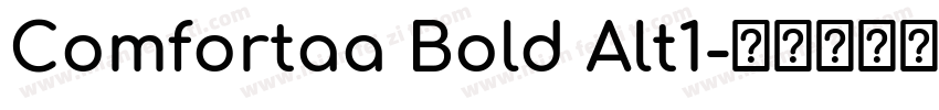 Comfortaa Bold Alt1字体转换